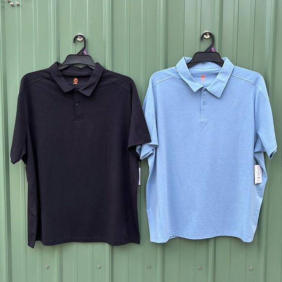 Men’s Trail Outdoor Merino Wool Blend Polo Shirt 2-Pack Size XXL - Picture 1 of 12